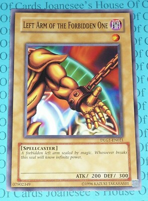 Left Arm of the Forbidden One DLG1-EN021 Common Yu-Gi-Oh Card Mint/NMint -image