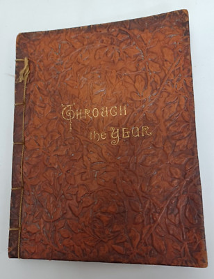 Through The Year:  Spring, Summer, Autumn, Winter (Poems) 1892 Leather Cover-image