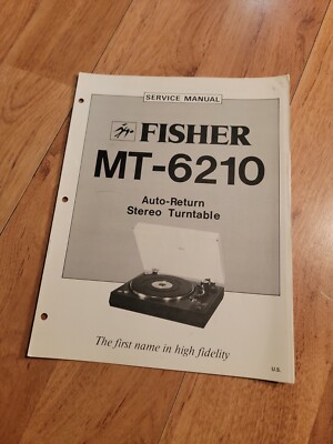 Fisher MT 6210 Turntable Service Manual repair-image