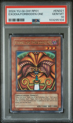 2024 YU-GI-OH! RP01-RETRO PACK #EN021 EXODIA THE FORBIDDEN ONE PSA 10-image