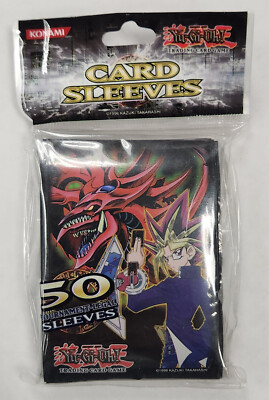 OFFICIAL KONAMI YUGIOH SLIFER THE SKY DRAGON CARD SLEEVES (YUGIOH SIZE) 50ct-image