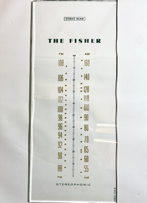 Dial Glass From 1964 Fisher Custom Electra VII E-49 Console Pt# N960-109A, 590T-image