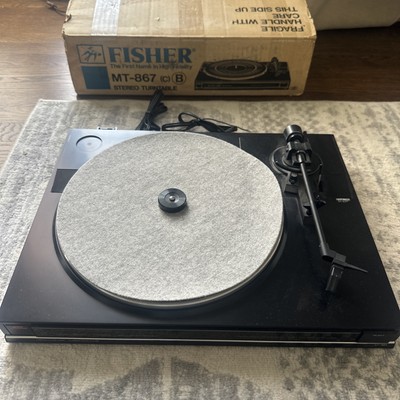 Vintage Fisher MT-867 Turntable (Servo Drive) With Box Powers On-image