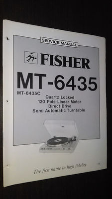 Fisher mt-6435 c Service Manual original repair stereo turntable record player-image