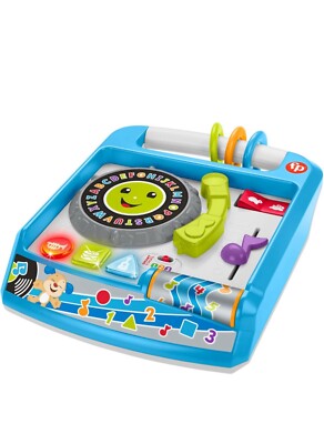 Fisher Price Laugh and Learn Remix Record Player Activity Toy Lights Sound-image