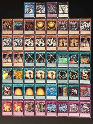 YUGIOH EGYPTIAN GOD DECK- OBELISK- SLIFER- WINGED DRAGON OF RA- SPHERE- DIVINE-image