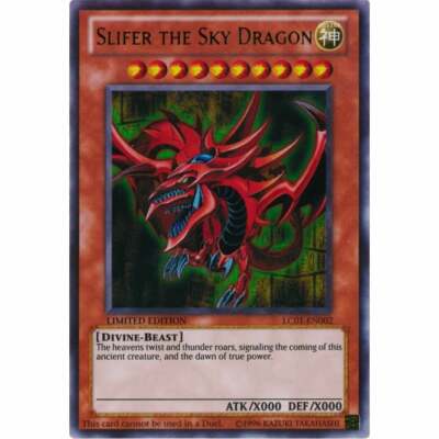 Slifer The Sky Dragon Yu-Gi-Oh Ultra Rare Holo Card (LC01-EN002) -image