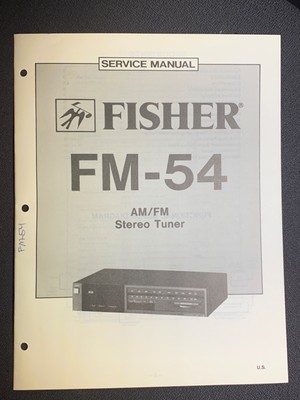 Fisher FM-54 Service AM/FM Stereo Tuner Original-image