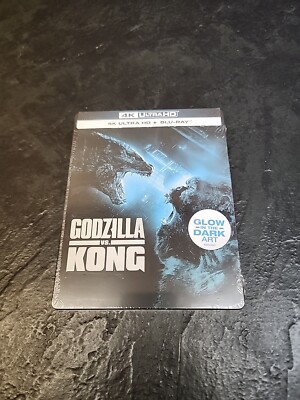 Godzilla vs. Kong Steelbook 4K Ultra HD+ Blu-Ray New Factory Sealed-image