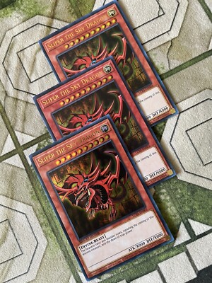 Yugioh SLIFER THE SKY DRAGON Ultra Rare Play Set LC01-EN002-image