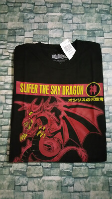 Yugioh Slifer The Sky Dragon Graphic Shirt Men's Size Medium Brand New Official-image
