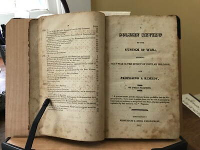 1817 Philo Pacificus’ The Friend of Peace, In a Series of Numbers - Pacifism -image