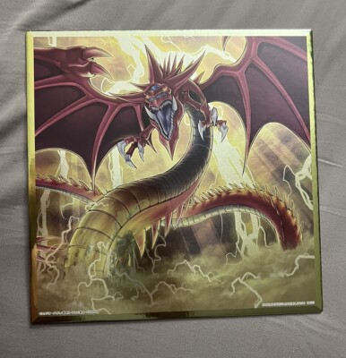 Yu-Gi-Oh Metallic Shikishi Pencil Board Japan Slifer the Sky Dragon-image