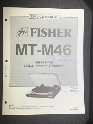 Fisher MT-M46 Service Manual Servo Full Automatic Turntable Original-image
