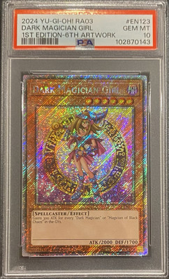 2024 PSA 10 YUGIOH RA03 BONANZA PLATINUM SECRET RARE DARK MAGICIAN GIRL 💫-image