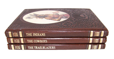 Time Life Books The Old West Series 3 Books Hardback Cowboys Indians Trailblazr-image