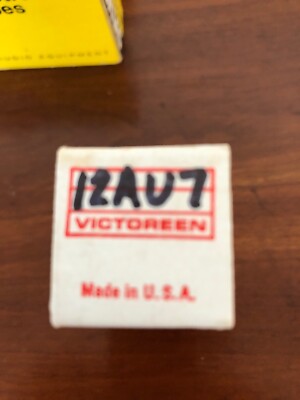 NOS New Boxed 12AU7 Victoreen Tube for FISHER TUBE RECEIVERS-image