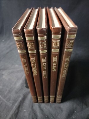 THE OLD WEST Series Time Life Classics Hardcover Leatherette Books - Lot Of 5-image