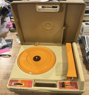 Vintage 1978 Fisher Price Record Player #825 Phonograph Tested Works-image