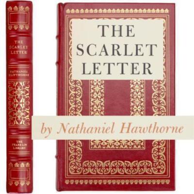 LEATHER THE SCARLET LETTER NATHANIEL HAWTHORNE American Masterpieces Puritans-image
