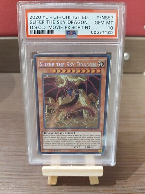 Yu-Gi-Oh! Slifer The Sky Dragon MVP1-ENS57 D.S.O.D 1st Edition Movie Pack PSA 10-image