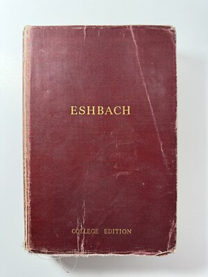 Handbook of Engineering Fundamentals Eshbach College First Edition 12th Printing-image