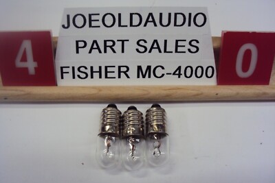Fisher MC-4000 Combo Receiver Dial Scale Lamps. (NEW) 3 Pieces Read Below Tested-image