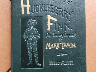 Adventures of Huckleberry Finn Leather Bound Hardcover Luxury Edition Mark Twain-image