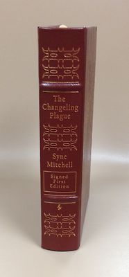 The Changeling Plague SF Easton Press 2003 Signed by Syne Mitchell, Leather-image