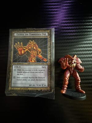 Dungeon Dice Monsters Exodia The Forbidden One Figure W/ Factory Sealed Card-image