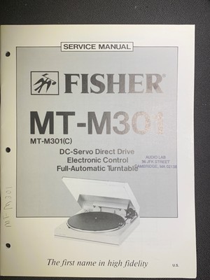Fisher MT-M301 MT-M301C Service Manual Full- Automatic Turntable Original-image