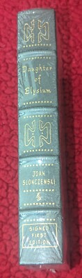 Slonczewski DAUGHTER OF ELYSIUM As New Easton Signed 1st Leather Shrinkwrap 1993-image