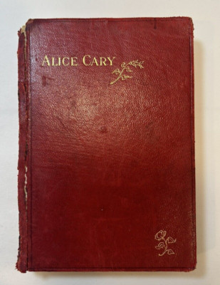 The Poems of Alice Cary Red Limp Leather 1900s-image