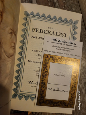 Easton Press The Federalist - Alexander Hamilton & John Jay 100 Greatest Series-image