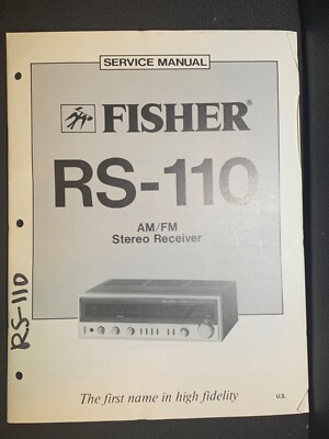 Fisher RS-110 Service Manual AM/FM Stereo Receiver Original-image