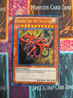 Yu-Gi-Oh! Slifer the Sky Dragon YGLD-ENG01 Limited Ultra Rare Near Mint c3/-image