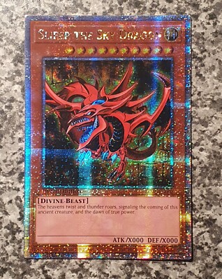 Yugioh ATTRIBUTE MISPRINT Germany LC01-EN002 Slifer the Sky Dragon QCSR MINT-image