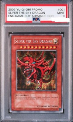 PSA 9 Yugioh Slifer the Sky Dragon GBI-001 Secret Rare Card English DHL-image