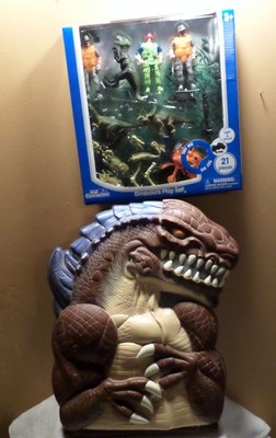 1998 Godzilla Manley Toy Quest action figure carrying case SUPER RARE Kaiju -image