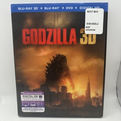 Godzilla (Blu-ray, 3D, DVD, 2014) Aaron Taylor-Johnson, Ken Watanabe, PG-13-image