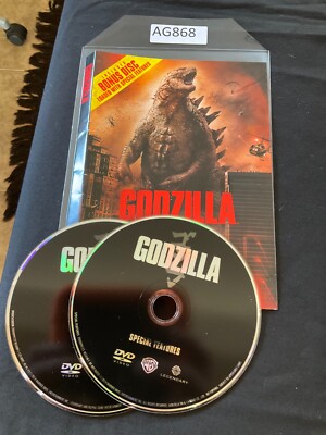 Godzilla (DVD, 2014) No case no tracking #AG868-image