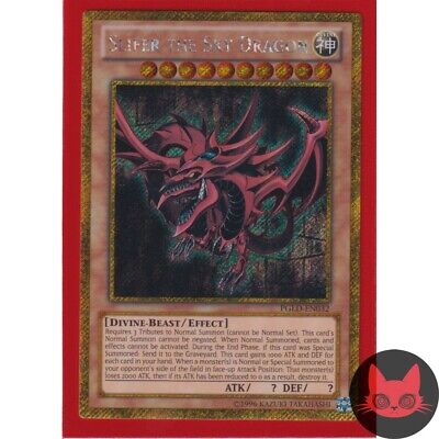Yugioh Slifer the Sky Dragon PGLD-EN032 Gold Secret Rare NM-image