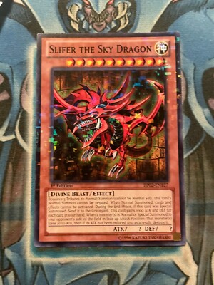 NM Slifer the Sky Dragon (Mosaic Rare) BP02-EN127 Battle Pack 2: War of the-image
