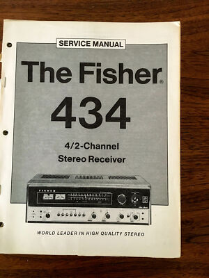 Fisher Model 434 Receiver Service Manual *Original*-image