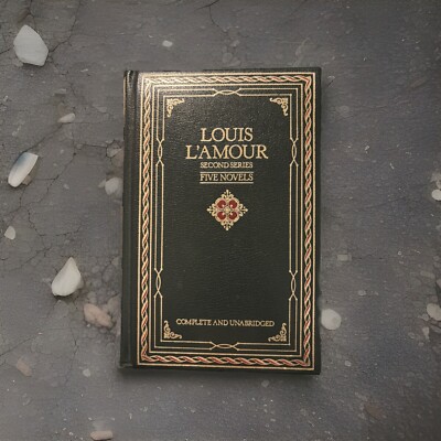 Louis L' Amour Second Series Five Complete Novels Leather bound Unabridged 1981-image