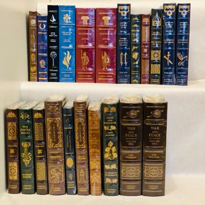 The Castalia Library series books 1–19, 22–24  (1st Ed. Cowhide Leather Bound)-image