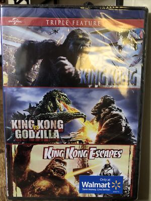 King Kong/King Kong vs Godzilla/King Kong Escapes (DVD,2014) New,Only At Walmart-image
