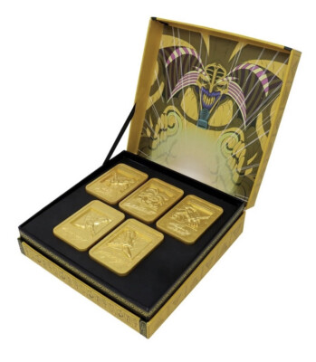 Yugioh! Exodia The Forbidden One 24k Gold Plated Ingot Set RARE LIMITED ED 5000-image