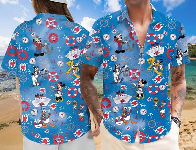 Mickey And Friends Cruise Trip 2025 Aloha Summer Vacation Hawaiian Shirt -image