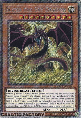 YUGIOH RA03-EN244 Slifer the Sky Dragon MVP1 Art Platinum Secret Rare 1st Editio-image